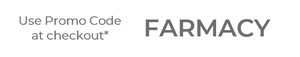 Use FARMACY promo code at checkout to save in horizontal format