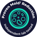 Proven mold reduction, independent lab tested